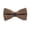 Coffee, variant on Men Wool Faux Leather Bow Tie Wedding Party Groom Suit Tuxedo Shirt Bowtie