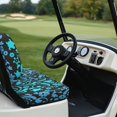 thumbnail image 4 of Binienty Blue Sea Turtle Seat Covers for Golf Cart Club Car Old Ds Golf Cart Seat Cover Front Only Soft Fabric Washable Bench and Backrest Covers 2-Piece Golfcart Seats Decoration, 4 of 8