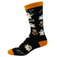 thumbnail image 2 of Women's Here for The Booze Socks Funny Ghost Halloween Party Graphic Novelty Footwear, 2 of 8