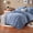 Blue, variant on 7Pcs Solid Color Comforter Collections - Stain‑Proof, Soft Microfiber, Lightweight - Bed in A Bag Queen Size for All Seasons Featuring 100% Microfiber Cover And 100% Polyester Filling