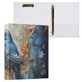 thumbnail image 3 of Bird Watercolor 3 Ring Binders 1.5 inch Hardcover File Folders with Interior Pockets A4 Size Organizer for School Office Hospital Set of 2, 3 of 8