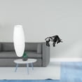 thumbnail image 2 of Lámpara de pie con pantalla, escultura abstracta de toro de resina, figura de papel, jaula protectora para bombilla, ideal para dormitorio, entrada, m, 2 of 8