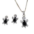 thumbnail image 1 of Bonito colgante de cristal de tortuga, collar, pendientes, conjunto de joyería para mujeres y niñas, regalo del Día de San Valentín WD.WDQZL Hogar, 1 of 2