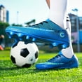thumbnail image 4 of VividVelocity Boys Girls Soccer Cleats for Kids Football Shoes High Top Training Youth Football Cleats Outdoor/Indoor Athletic Turf Shoes, 4 of 6