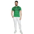 thumbnail image 3 of Cavalli Class Brilliant Green Tiger Eyes Print Fashion T-Shirt-XXL for mens, 3 of 5