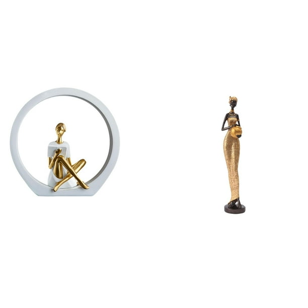 Escultura Abstracta De Centro De Mesa Para Dormitorio De Estilo Rústico, Figura De Mujer Africana Tribal, Estatua De Mujer, Obra De Arte, Estantería, Decoración Del Hogar, Regalo Novedoso Y