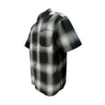 thumbnail image 2 of G-Style USA Western Casual Plaid Long Sleeve Button Up Shirt SS30 - NAVY - 3X-Large, 2 of 4