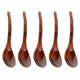 thumbnail image 1 of Cuchara de madera natural, cuchara mágica saludable y natural para cocinar, revolver y comer, 5 piezas de 20,5 cm molida a mano con glaseado de aceite vegetal natural, liviana (14,5 g/cuchara), 1 of 6