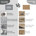 thumbnail image 7 of CAROMIO 6' x 9' Area Rug for Dining Room Modern Imitation Braided Pattern Geometric Bedroom Indoor Carpet, Gray, 7 of 7