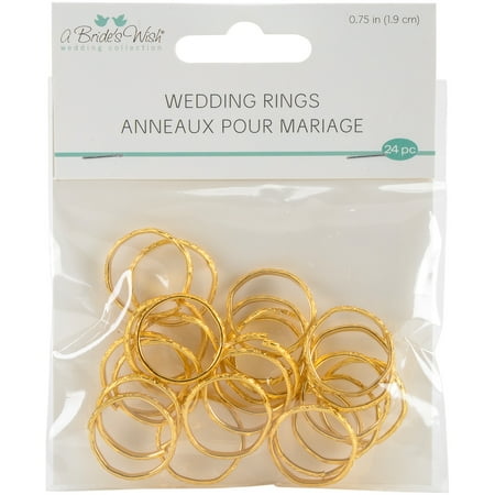 Wedding Rings, .75", 24pk