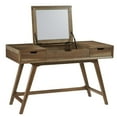 thumbnail image 2 of Progressive Furniture Bungalow Wood Desk/Vanity in Caramel Brown, 2 of 3