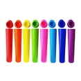 thumbnail image 1 of Mirenlife Moldes de silicona para hacer paletas de hielo, 8 colores vibrantes, juego de 8, 1 of 5