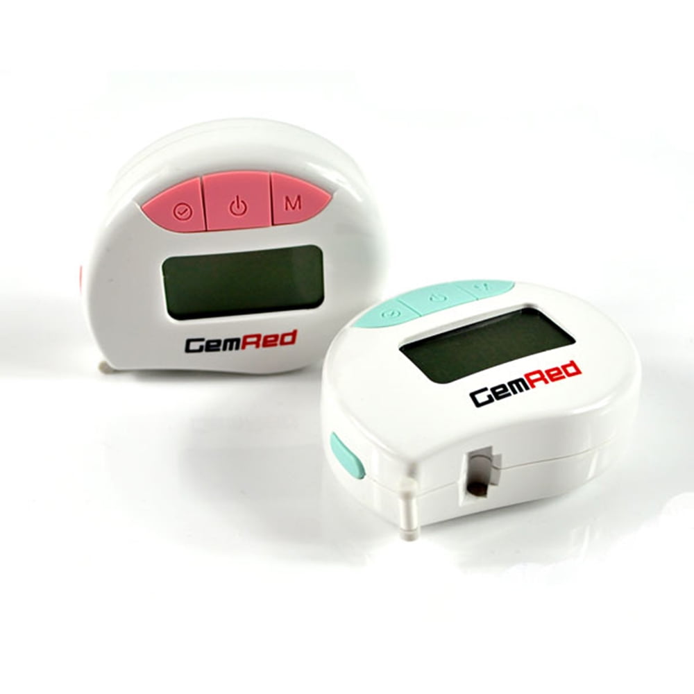 GemRed Digital Measuring Tape Accurately Measures Body Part Circumferences Digital Display Records Results Measurements Blue