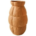 thumbnail image 2 of GROWTH TANK Ceramic Vase Flower Container Decorative Vase for Office Dining Table Decoration Orange, 2 of 9