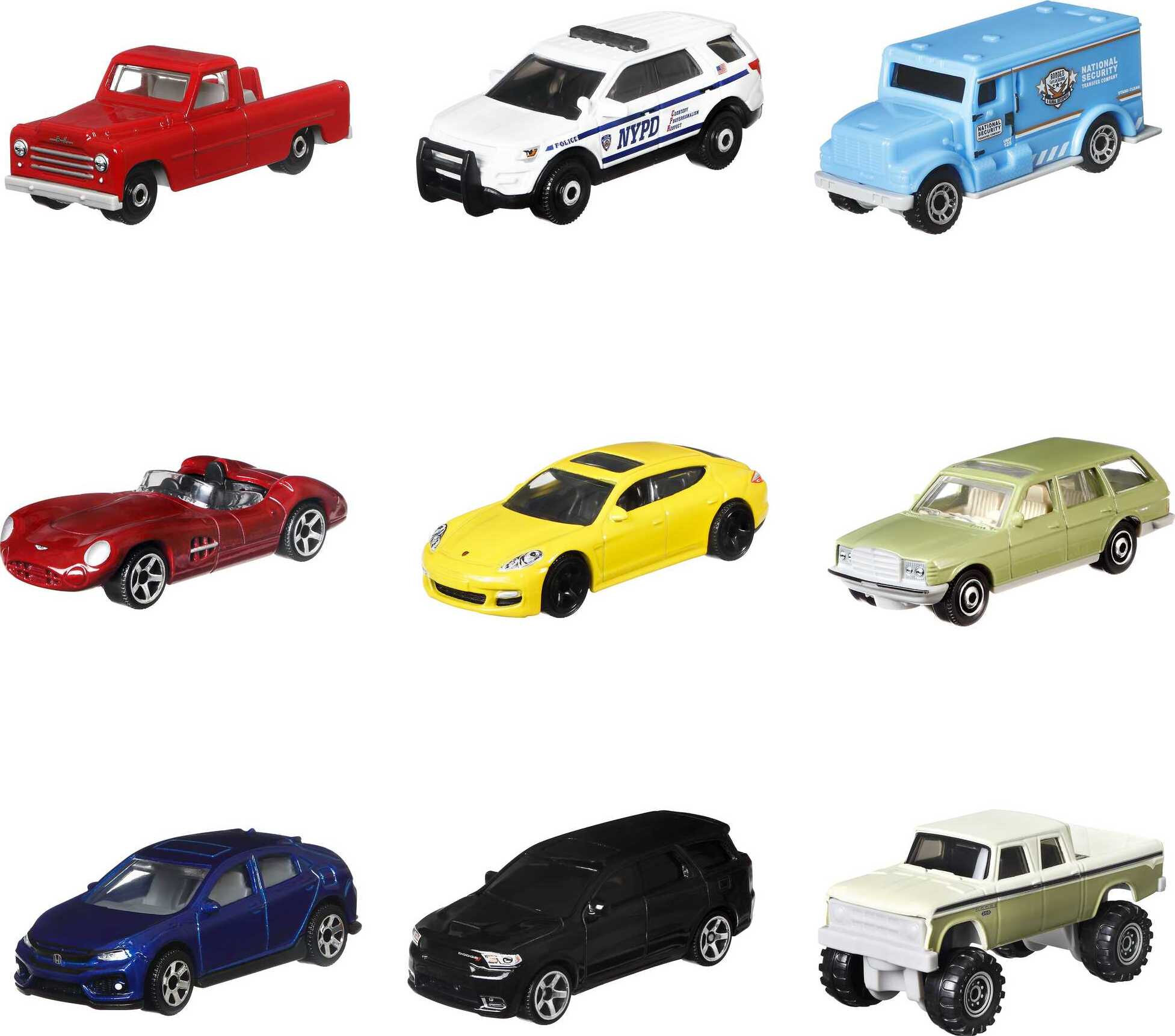Matchbox Gift Set of 9 Themed Cars or Trucks in 1:64 Scale (Styles May Vary) - image 2 of 6