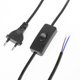 thumbnail image 4 of Cable De Energía Cable de alimentación de 5,9 pies con interruptor de encendido/apagado para lámpara de mesa (enchufe de la UE/negro) Likrtyny Para estrenar, 4 of 8