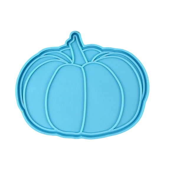 1x Silicone Pumpkin Coaster Mold Resin Casting for Cup Mat DIY Home Decor Multicolor