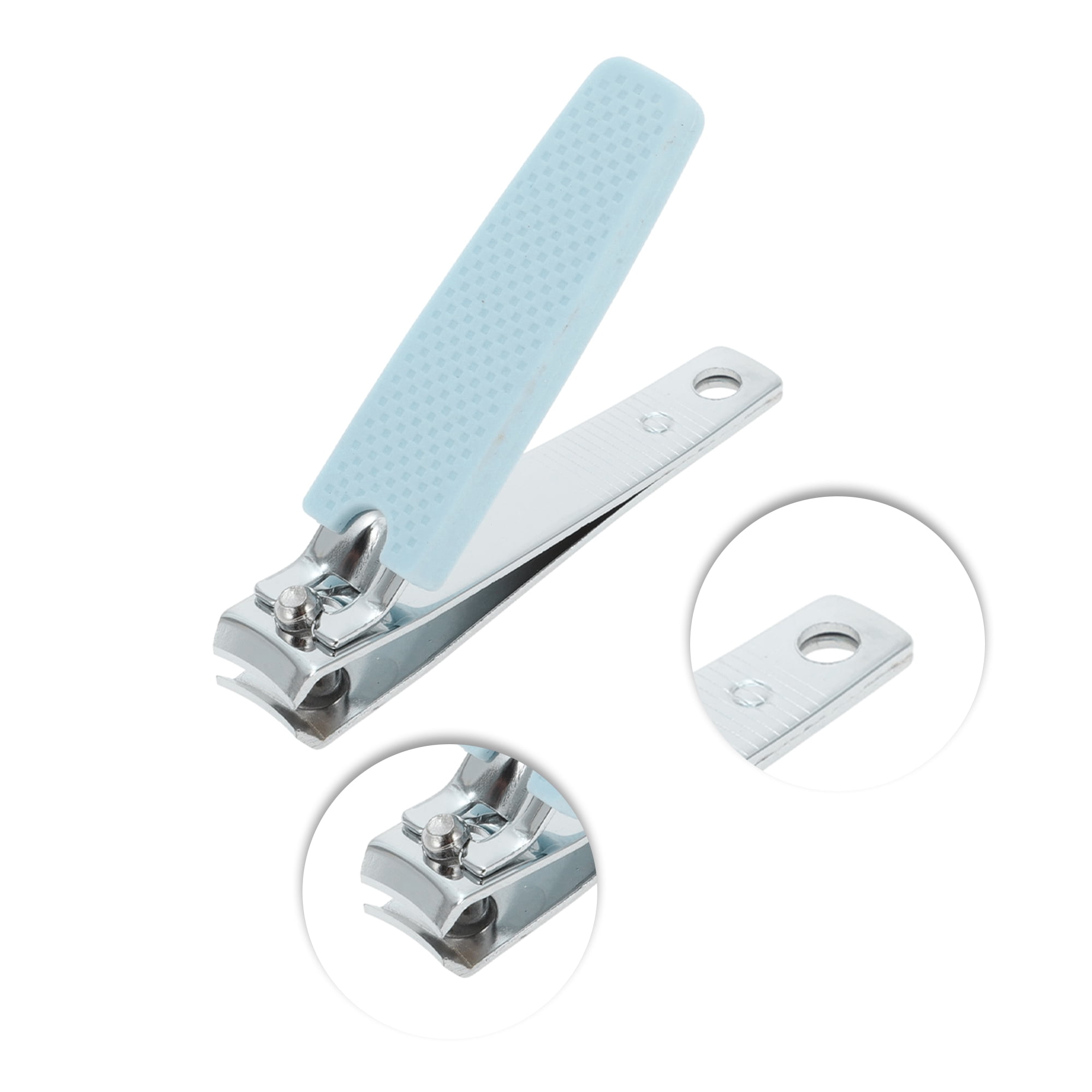Unique Bargains Cute Box Nail Clipper Set for Women and Men 2 Pcs for Easy Use Blue