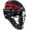 Black/Scarlet, variant on Rawlings Adult Velo Series Catchers Helmet