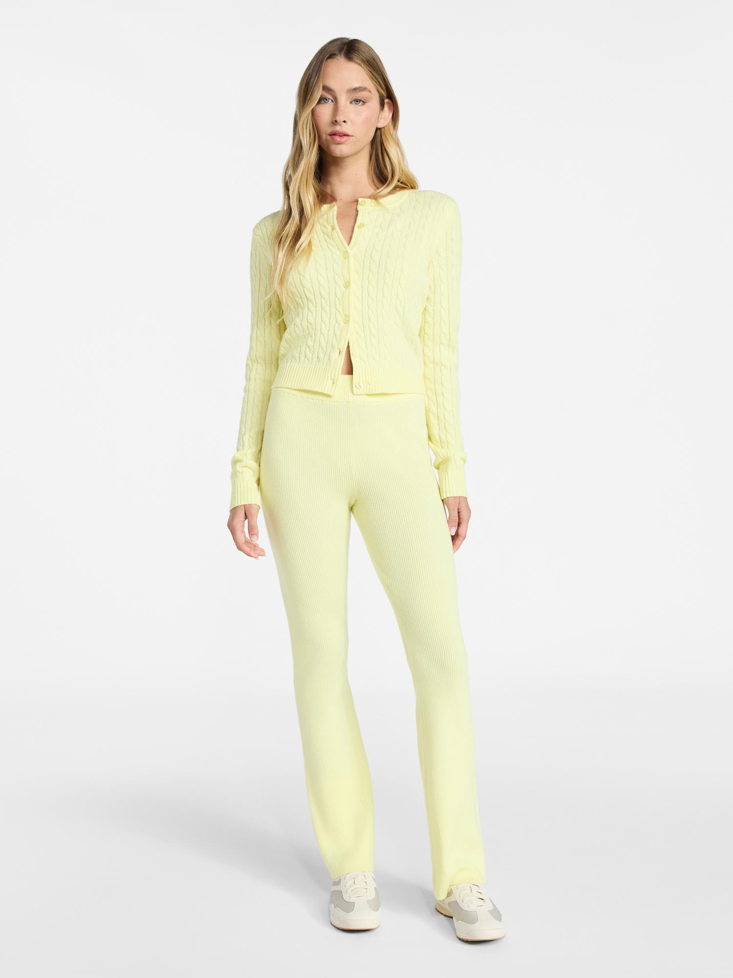 No Boundaries Ribbed Flare Pants, 30.5'' Inseam, Women's XXS-XXL