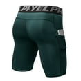 thumbnail image 2 of Paquete de 3 pantalones cortos deportivos para hombre, ropa interior de entrenamiento activo con bolsillo, 2 of 7