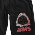 thumbnail image 2 of Jaws Open Shark Mouth Men's Black Sleep Pajama Shorts-XXL, 2 of 5