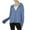 Blue, variant on CFLVAEK Womens Sun Protection Shirts with Thumb Hole Long Sleeve UPF 50+ Hoodie Jackets Summer Casual Full Zip Clothing for Hiking Outdoor