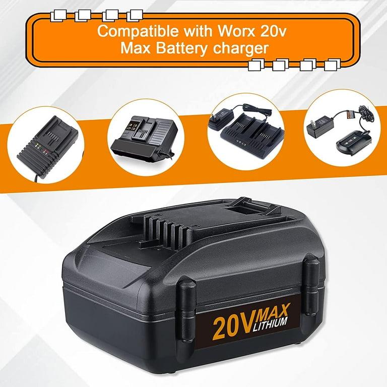 WORX 20-Volt Battery Charger in the Cordless Power Equipment Batteries &  Chargers department at