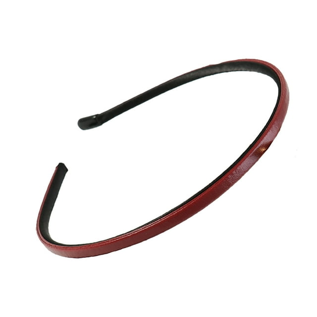 mmirethe Bandeau Exquis Résistant à l'Usure en Similicuir Style Simple Accessoires de Coiffure Multicolores Bandeaux pour Femmes Rouge 2 Ensembles