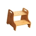 thumbnail image 1 of Lipstore Wood Step Stool Furniture Portable Two Step Stool for Adults Kitchen Nursery, 1 of 8