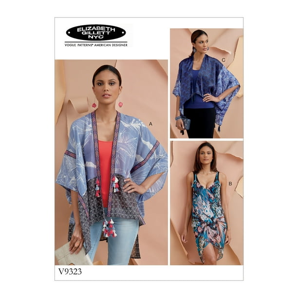Vogue Patterns Sewing Pattern Misses' Coverup-One Size - Walmart.com