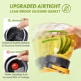 thumbnail image 3 of Mason Jar Lids Soligt, boca normal, tapa abatible, paquete de 6, 3 of 6