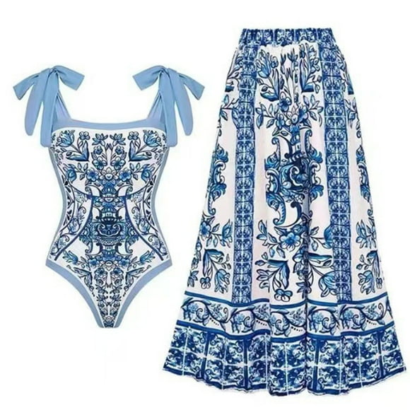 Traje de baño para mujer, traje de baño estampado para mujer, conjunto de mono de bikini de moda, trajes de baño para mujer, conjuntos de bikini para mujer, trajes de baño de bikini para mujer