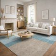 thumbnail image 6 of Addison Rugs Mayfield Premium Machine Washable Transitional Stripes Teal Rectangle Rug, 10' x 14', 6 of 6