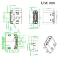 thumbnail image 4 of Conector USB PCB Tipo-C 3.1 hembra de 16 pines, socket de carga rápida, 5 piezas, 4 of 4
