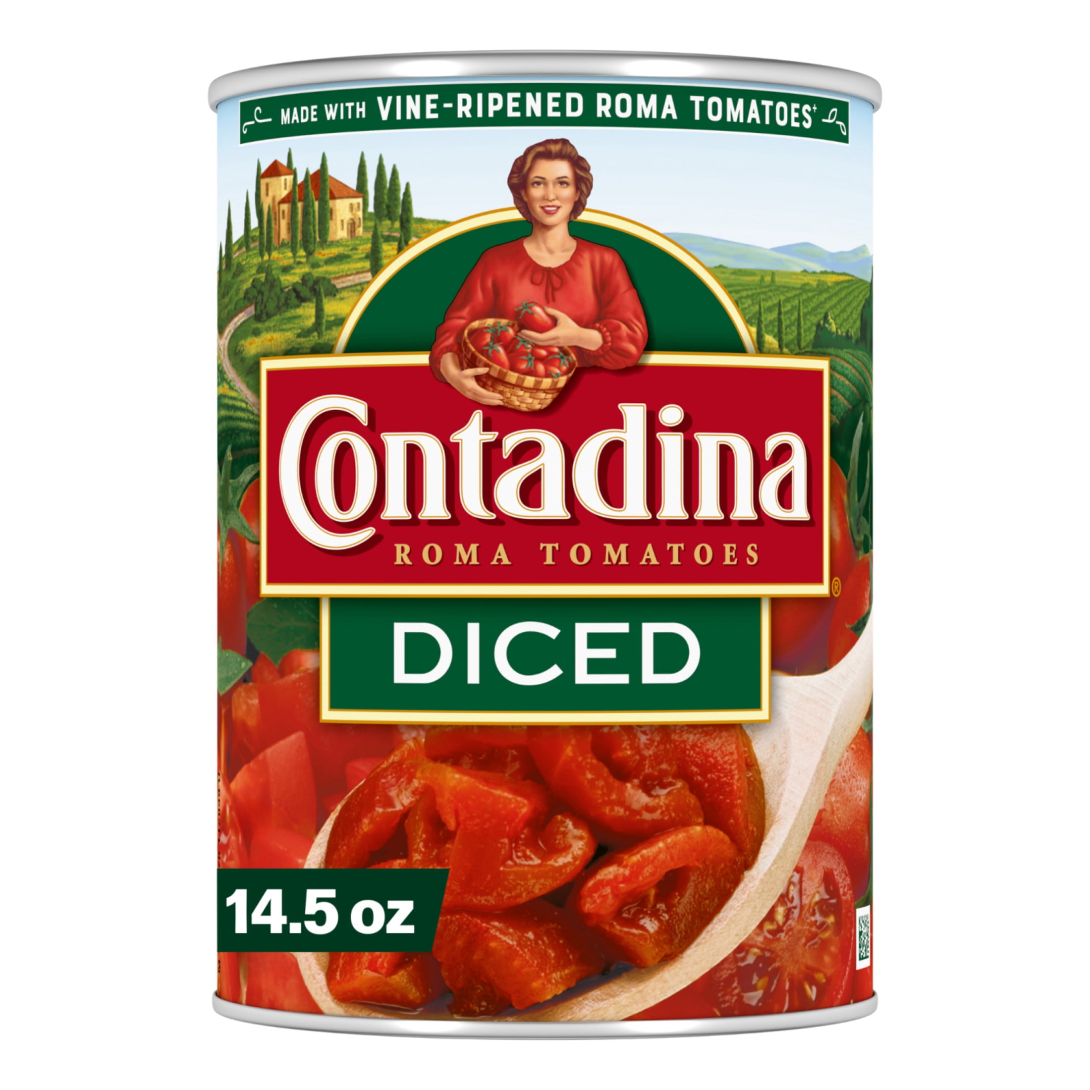 (12 pack) Contadina Diced Tomatoes, 14.5 oz Can
