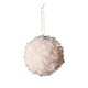 thumbnail image 2 of Adorno navideño de bola flocada, adorno de peluche rosa para árbol, bola colgante de espuma de 10 cm, decoración festiva para el hogar.,Vsgery, 2 of 7