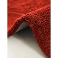 thumbnail image 3 of Faux Short Fur Area Rug-Brick Red, 3 of 6