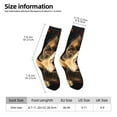 thumbnail image 2 of Logiee Flower Crown Dog Print Adult Socks for Men & Women,Calf Socks, Ankle Socks,Boots Socks,Breathable Casual Sock,Unisex Crew Socks, 2 of 6