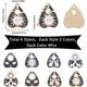 thumbnail image 2 of 32 piezas de 8 estilos de amuletos de tarot, amuletos a granel, tablero de ouija, esmaltado, plateado, dorado, sol, gato, sí, no, amuletos de corazón en forma de lágrima a granel, 2 of 6