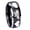 Black 2 Tone Polish Edge, variant on Zelda Heart Triforce Dome Brushed Finish Blue Tungsten Ring 10MM