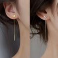 thumbnail image 2 of Love Ear Wires Female New Heart Shaped Tassel Earrings Drop Earrings χ) ', 2 of 8