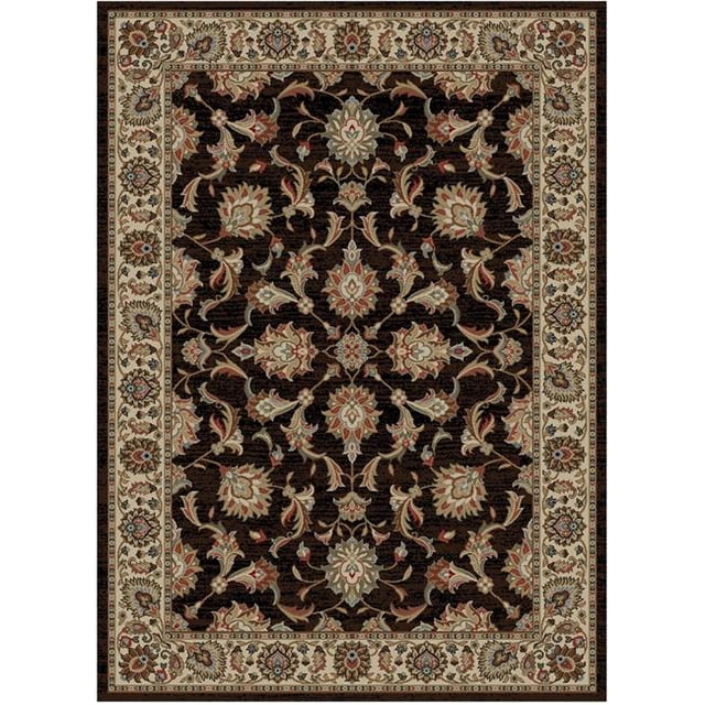 Mayberry Rug HT9963 5X8 5 ft. 3 in. x 7 ft. 7 in. Home Town Ambassador Area Rug, Ebony