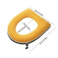 thumbnail image 3 of Qiweii Thickened Winter Warm Toilet Seat with Handle, Full-Coverage Removable Waterproof Toilet Seat, Household Comfort Seat, 3 of 6