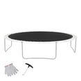 thumbnail image 1 of KFFKFF Surface de Saut pour Trampoline, Convient à une Structure de 15 Pi, Tapis Circulaire Polyvalent pour Trampoline de 15 Pi, Matériau Renforcé Résistant au Soleil avec Dispositif à Ressort et Robustes Boucles en V, 1 of 9