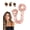 PinkPot, variant on Bonnet Queen Satin Heatless Hair Curler for Overnight Curls, Long Hair, Leopard, L, Fabric, 2 Scrunchies