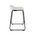 thumbnail image 2 of Bronte Living 26 inch Modern PU Leatherette Counter Stool with Rubber Protectors, Comfortable Footrest and Backless for Kitchen, Restaurant - Series Jacob - Set of 2, 2 of 7