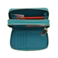 thumbnail image 4 of JAIME IBIZA Cartera Chica Doble JI441 Para Mujer Ligera y Comoda azul petroleo Estándar, 4 of 5