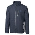 thumbnail image 2 of Men's Cutter & Buck Heather Navy West Michigan Whitecaps Rainier PrimaLoft Big & Tall Eco Insulated Full-Zip Puffer, 2 of 3