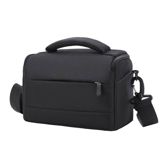 Bunblic Camera Bag Carrying Case Equipment with Removable Strap Organizer for Traveling Black